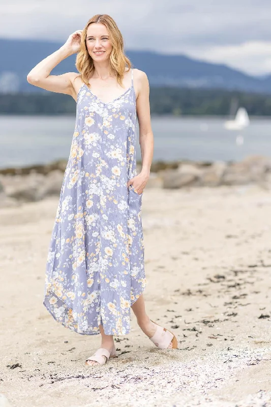 ladies-maxi-dress-tiktok-twirl-Papillon Floral Print Maxi Dress with Pockets PD-14657