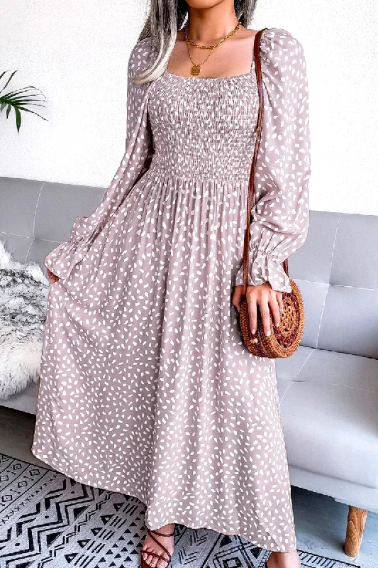 ladies-maxi-dress-sale-sweep-WOMEN OVERSIZED LOOSE FIT SQUARE NECK MAXI DRESS