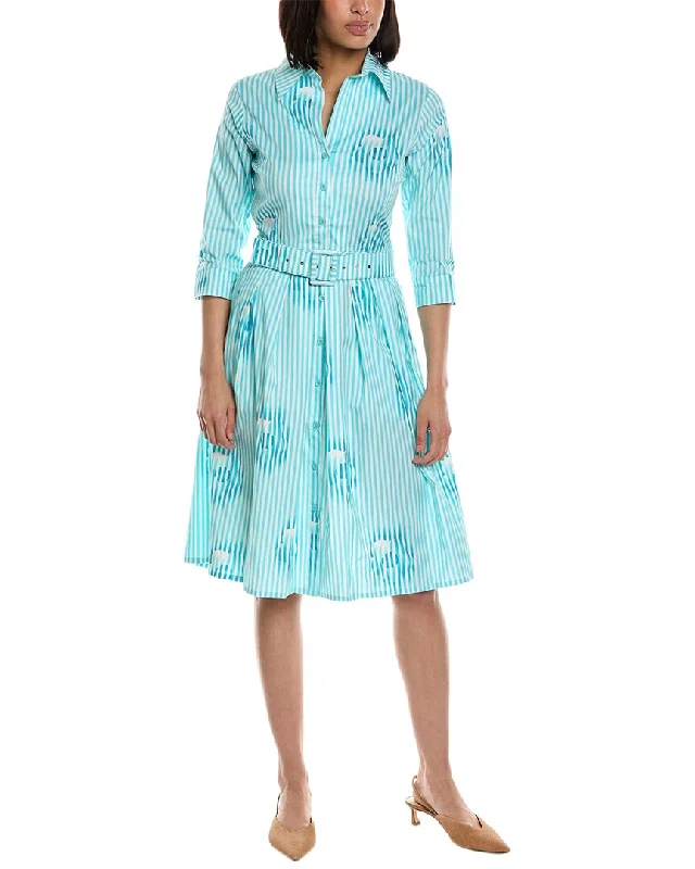 Women's shirt dress bloom glow -Samantha Sung Audrey Shirtdress