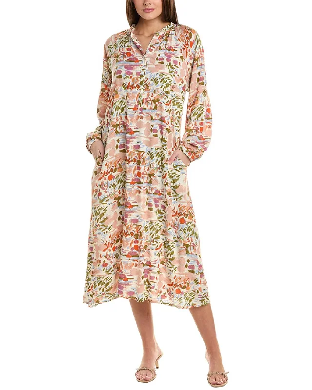 Women's shirt dress long chic -ANNA KAY Tracie Shirtdress