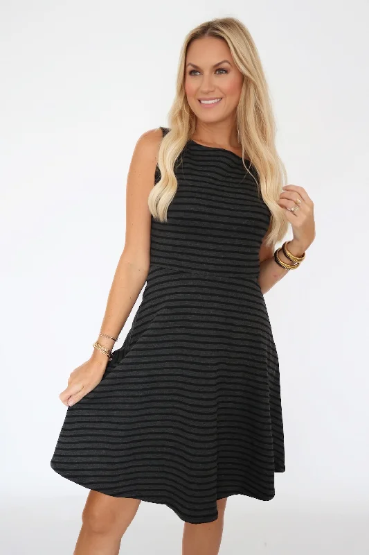 Women's flare dress 80s look -Audrey Flare Dress(FINAL SALE)