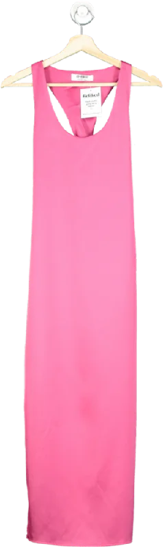 ladies-maxi-dress-glitter-gleam-4th & Reckless Pink Maxi Dress Petite UK 6