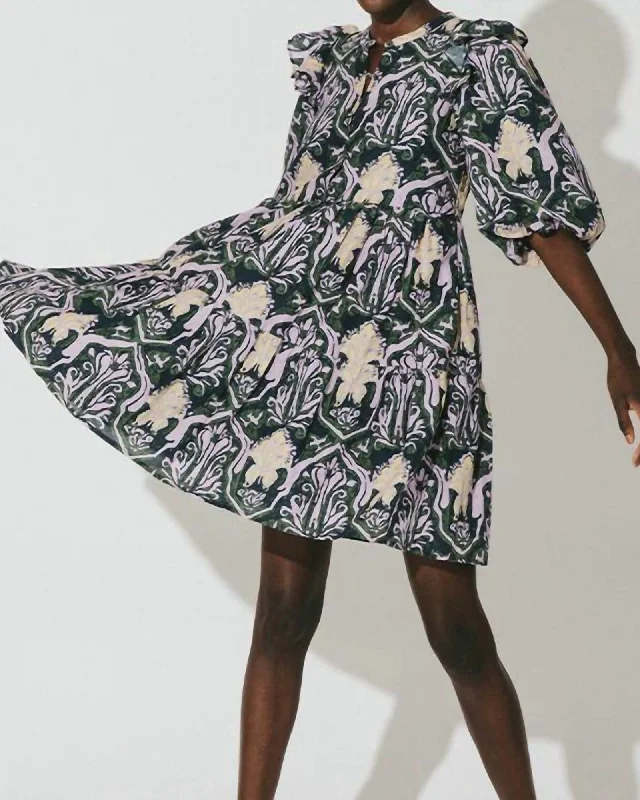 Camden Mini Dress in Casablanca Print | Casablanca Print