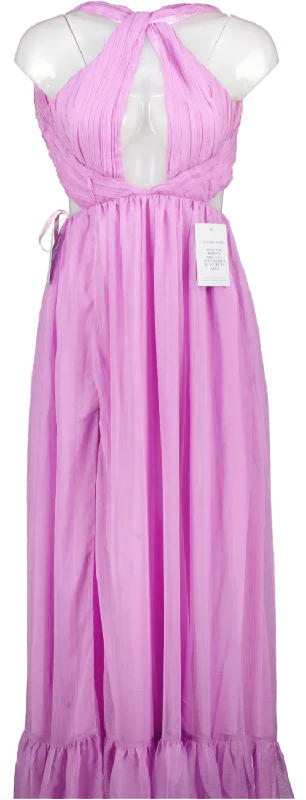 ladies-maxi-dress-custom-chic-Alamour Purple Gwen Maxi Dress UK 8