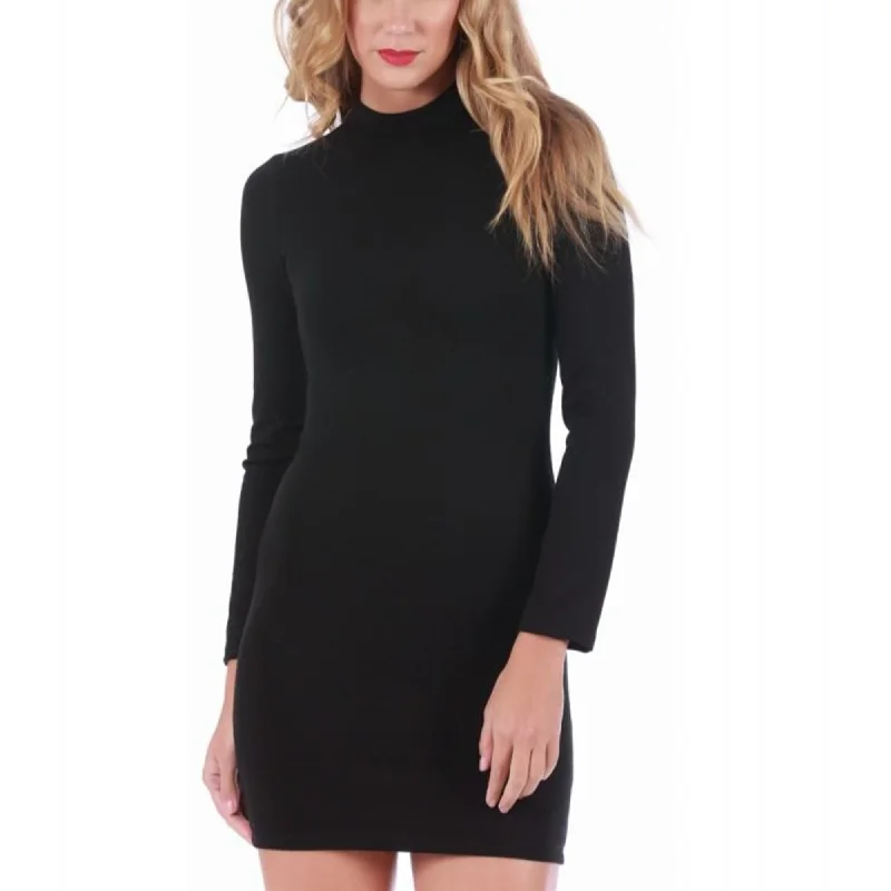 ladies-mini-dress-coffee-cute-InstantFigure Mini Dress long sleeves 16922D