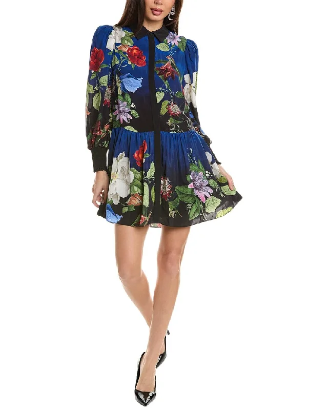 Women's shirt dress fit pop -alice + olivia Bertha Shirtdress