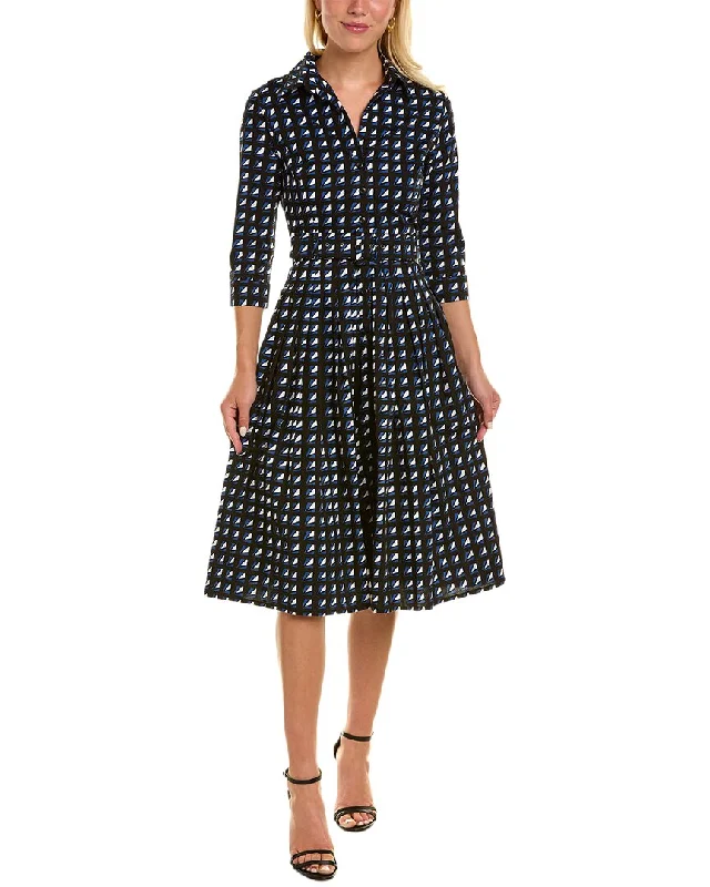 Women's shirt dress knot pop -Samantha Sung Audrey Shirtdress