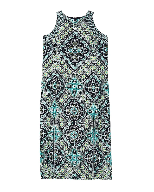 ladies-maxi-dress-plus-size-prance-West Chester Maxi Dress | Black / Light Green