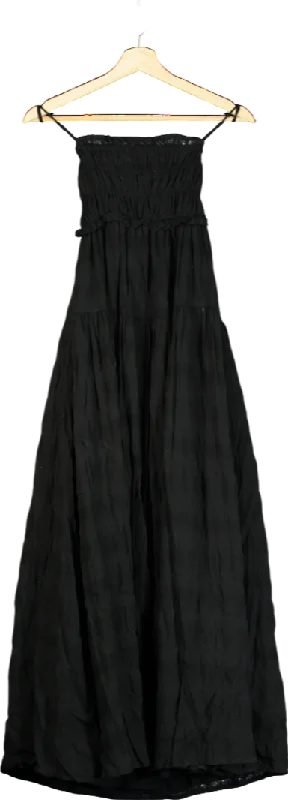 ladies-maxi-dress-bold-bloom-Kivari Black Rylan Maxi Dress UK 6