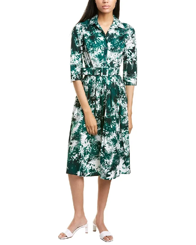 Women's shirt dress dip flair -Samantha Sung Audrey Shirtdress