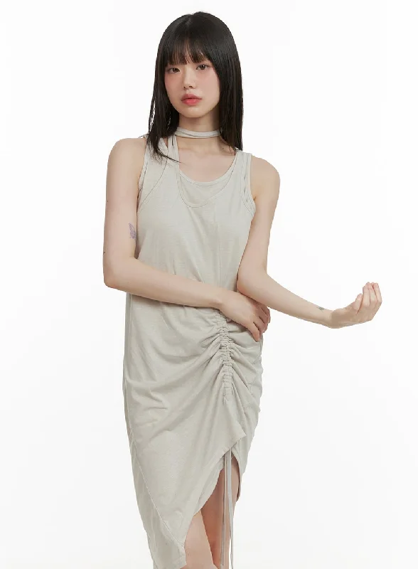 ladies-mini-dress-pastel-prance-Shirred String Sleeveless Mini Dress CY428