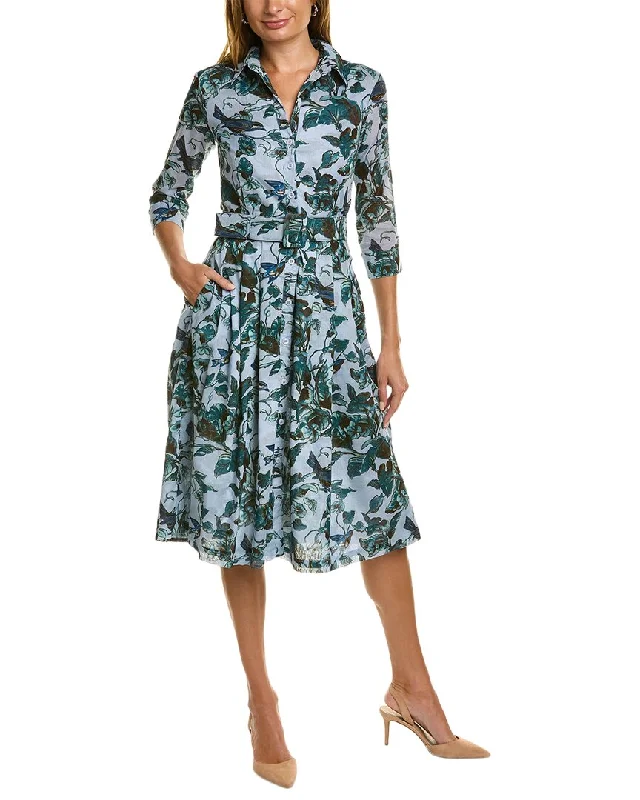 Samantha Sung Audrey 2 3/4-Sleeve Shirtdress