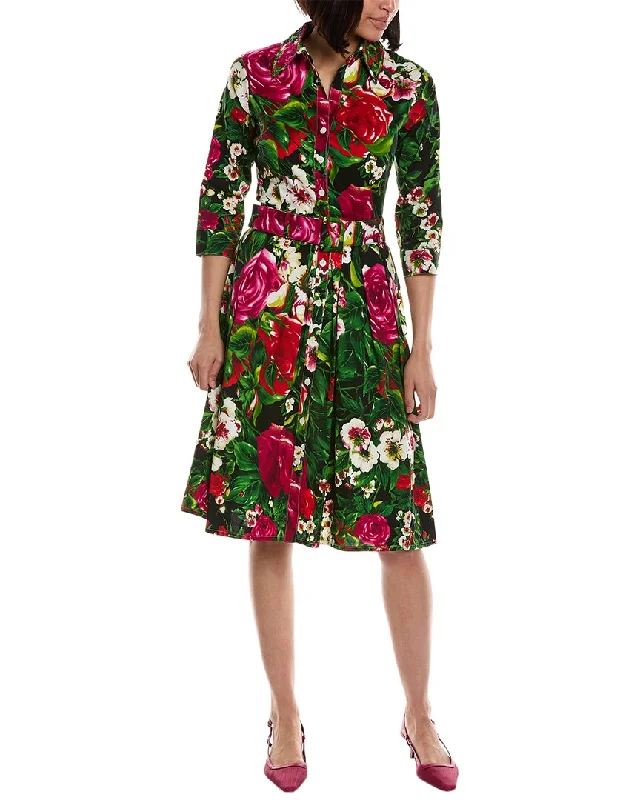 Women's shirt dress peak flair -Samantha Sung Audrey Shirtdress