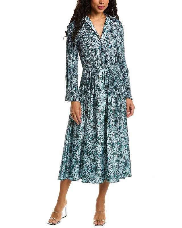 Women's shirt dress free flair -Vince Blooms Shirtdress