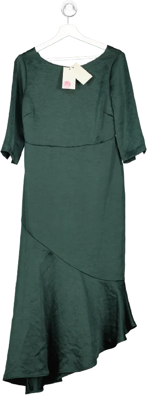 ladies-maxi-dress-party-poise-BODEN Rebecca Satin Maxi Dress, Chatsworth Green BNWT UK 8