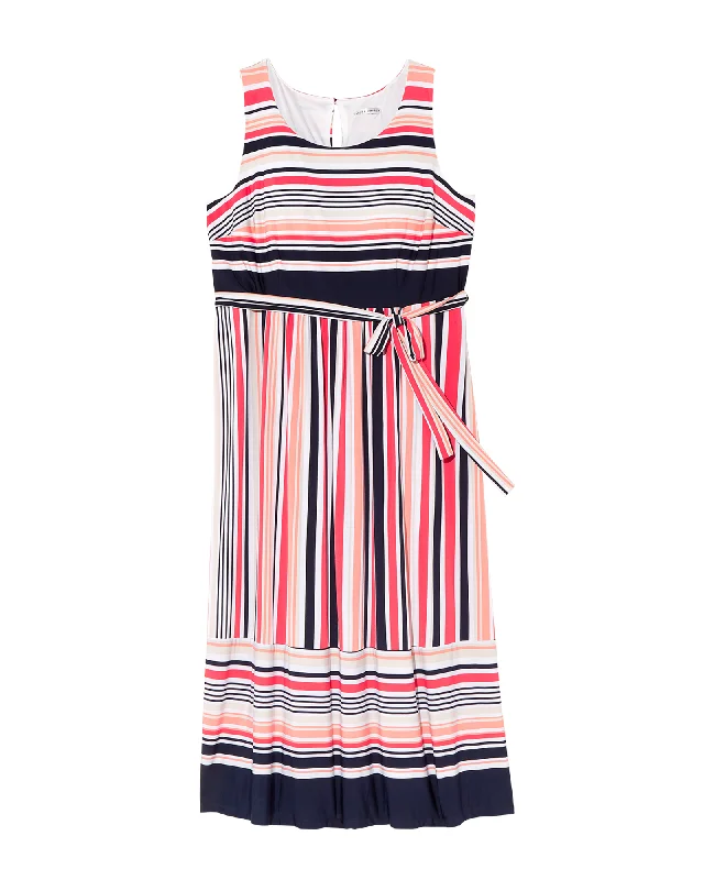 ladies-maxi-dress-brunch-breeze-Stockton Maxi Dress | Coral / Navy