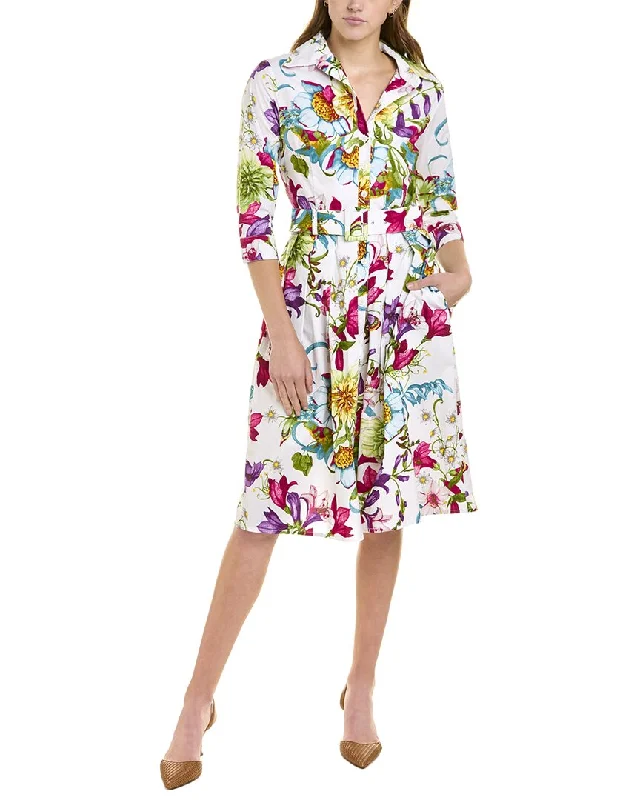 Women's shirt dress fade flair -Samantha Sung Audrey 1 Shirtdress