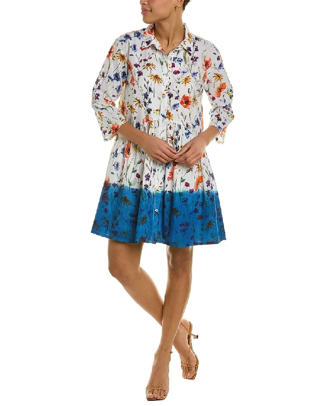 Women's shirt dress flex pop -Ro's Garden Deauville Shirtdress