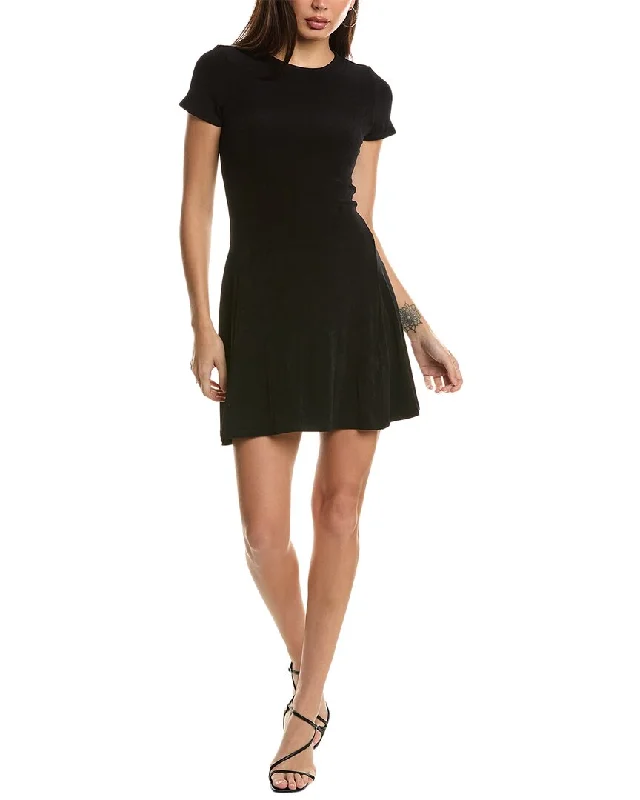 Women's shirt dress frill pop -Bebe Slinky T-Shirt Dress