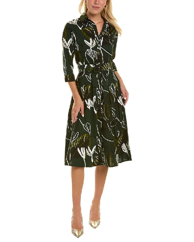 Women's shirt dress wave flair -Samantha Sung Audrey Shirtdress