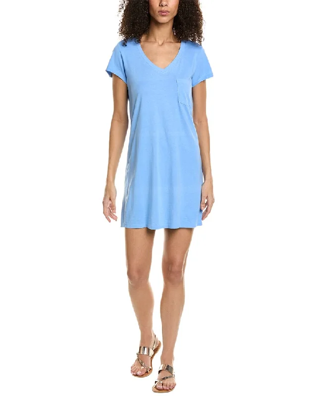 Women's shirt dress mid flair -Michael Stars Chelsey T-Shirt Dress