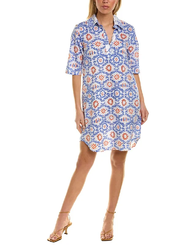 Women's shirt dress keen pop -Ro's Garden Bobby Shirtdress