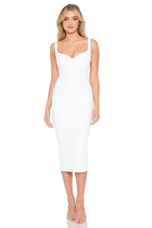 Women's midi dress off pop -Romance Midi