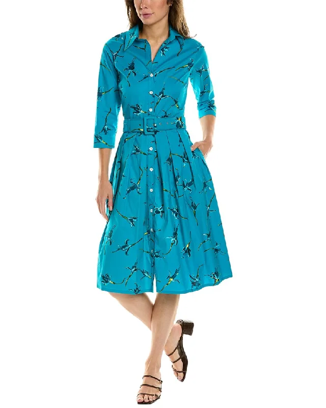 Women's shirt dress wed pop -Samantha Sung Audrey 1 3/4-Sleeve Shirtdress