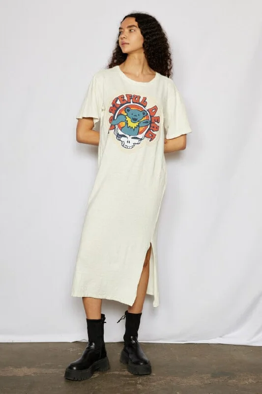 ladies-maxi-dress-color-charm-Grateful Dead Bear Maxi Dress