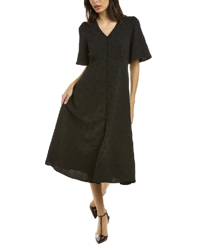 Women's shirt dress keen pop -Gracia Jacquard Shirtdress