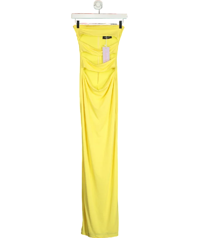 ladies-maxi-dress-orchid-opal-White Fox Yellow Midnight Rain Maxi Dress Lemon UK XS