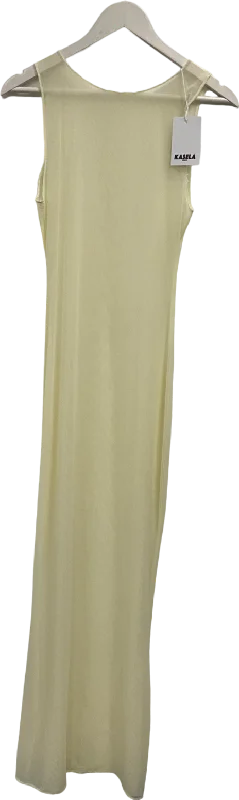 ladies-maxi-dress-pink-petal-Kasela Mesh Maxi Dress In Cream One Size