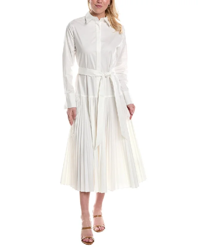 Women's shirt dress snug glow -Halston Raina Shirtdress