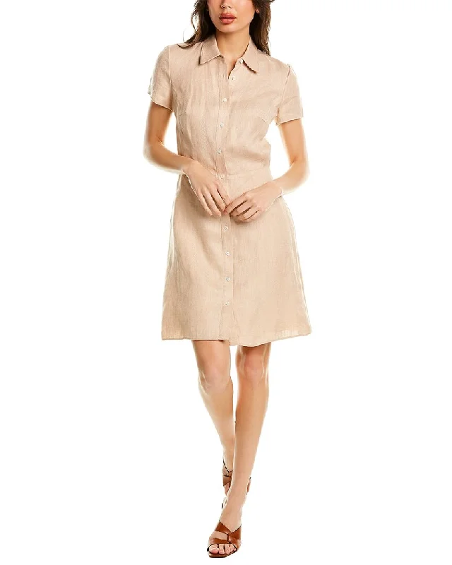 Women's shirt dress funky glow -Theory Linen-Blend Shirtdress