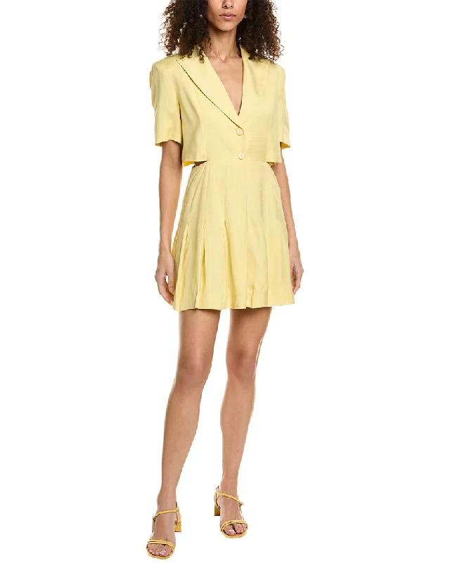 Women's shirt dress zest flair -Sandro Cutout Waist Shirtdress