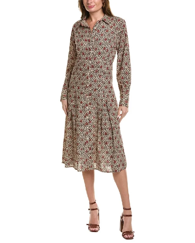 Women's shirt dress skip flair -SOLE Lasalle Long Shirtdress