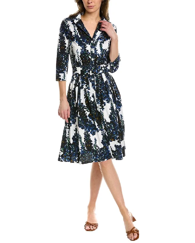 Women's shirt dress eve flair -Samantha Sung Audrey Shirtdress