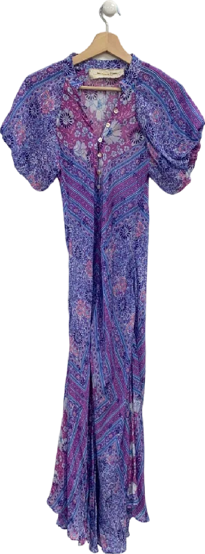 ladies-maxi-dress-wedding-whimsy-Jens Pirate Booty Purple Floral Maxi Dress UK S