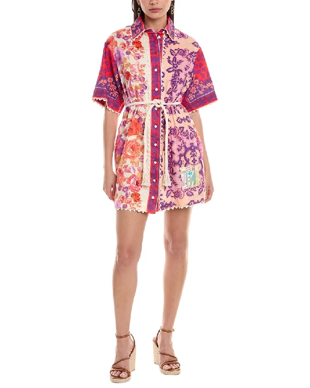 Women's shirt dress loud flair -Zimmermann Raie Shirtdress