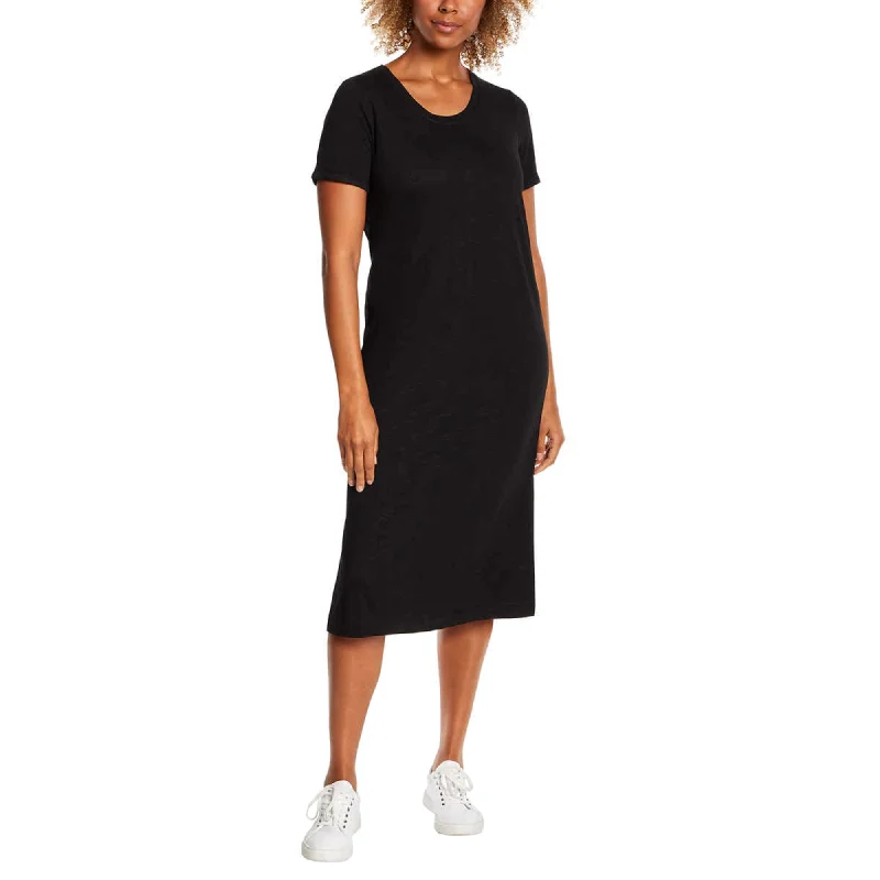 Women's midi dress wild chic -Jessica Simpson Women's Plus Soft Jersey Side Slits T-Shirt Midi Dress