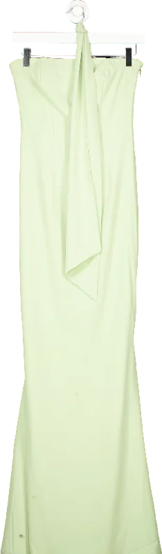 ladies-maxi-dress-yellow-yield-Oh Polly Spring Green Maxi Dress UK 8