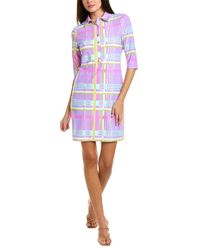 Women's shirt dress pinch flair -Jude Connally Susanna Shirtdress