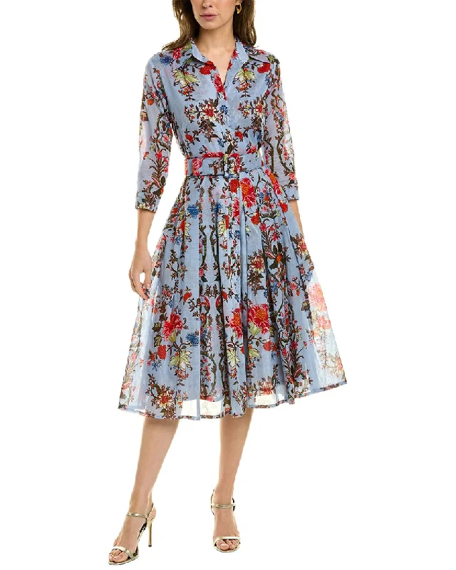 Women's shirt dress bloom pop -Samantha Sung Audrey 4 Shirtdress