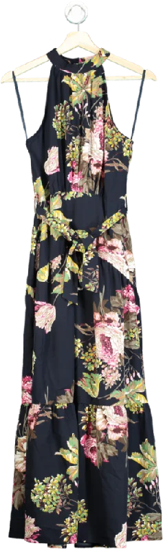 ladies-maxi-dress-salmon-sweep-AX Paris Navy Floral Maxi Dress UK 8