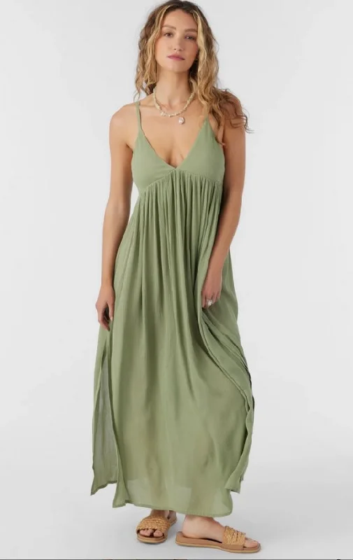 ladies-maxi-dress-festival-fawn-O'NEILL SALTWATER SOLIDS MEL MAXI DRESS