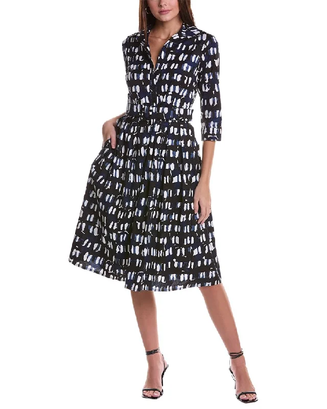 Women's shirt dress peak flair -Samantha Sung Audrey Shirtdress