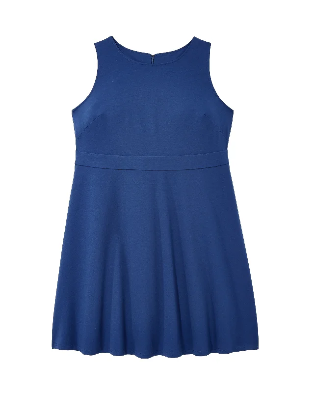 Women's flare dress petite -Lexington Sleeveless Fit and Flare Dress | Royal Blue