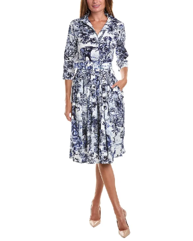 Women's shirt dress shy flair -Samantha Sung Audrey Shirtdress