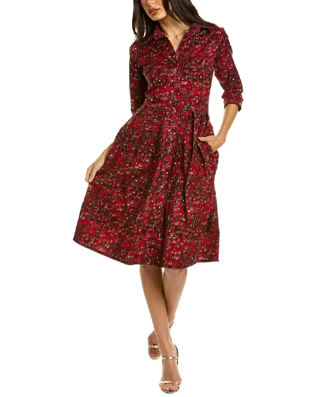 Women's shirt dress fit pop -Samantha Sung Audrey 1 Shirtdress