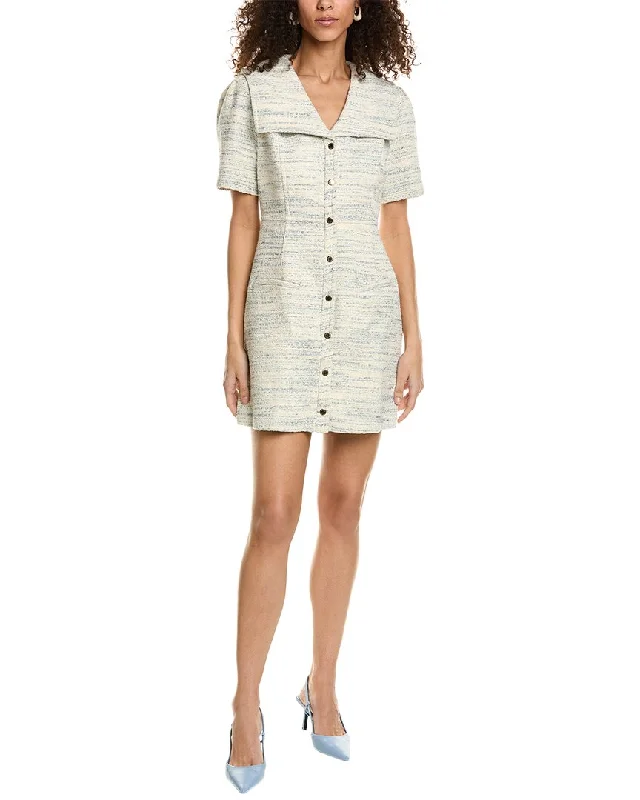 Women's shirt dress glee pop -Sandro Tweed Shirtdress